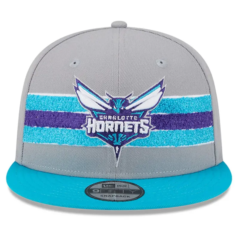 men8217s charlotte hornets new era gray chenille band 9fifty snapback hat