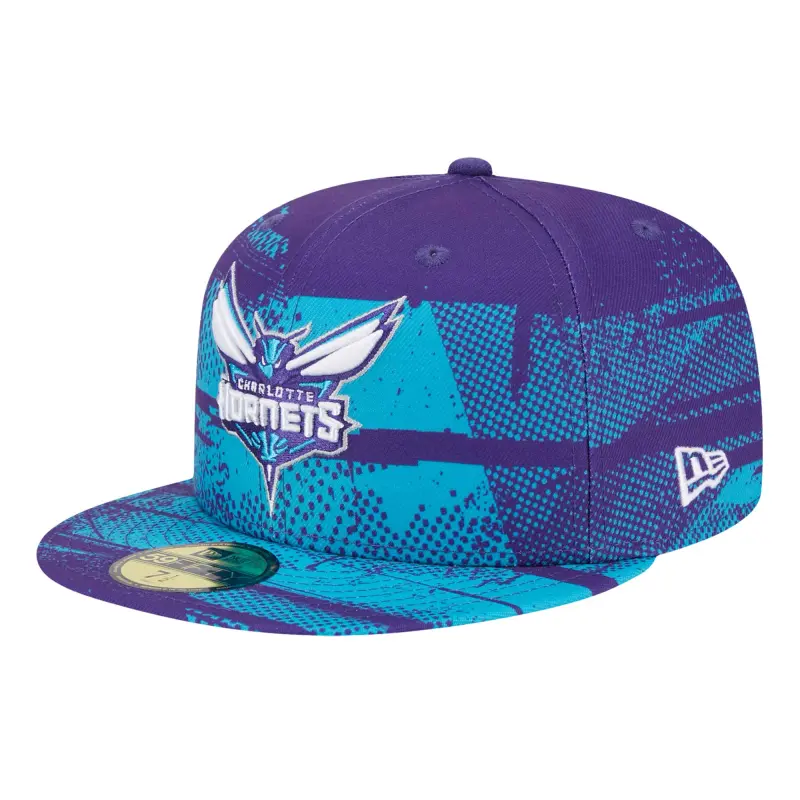 men8217s charlotte hornets new era purple tip-off 59fifty fitted hat